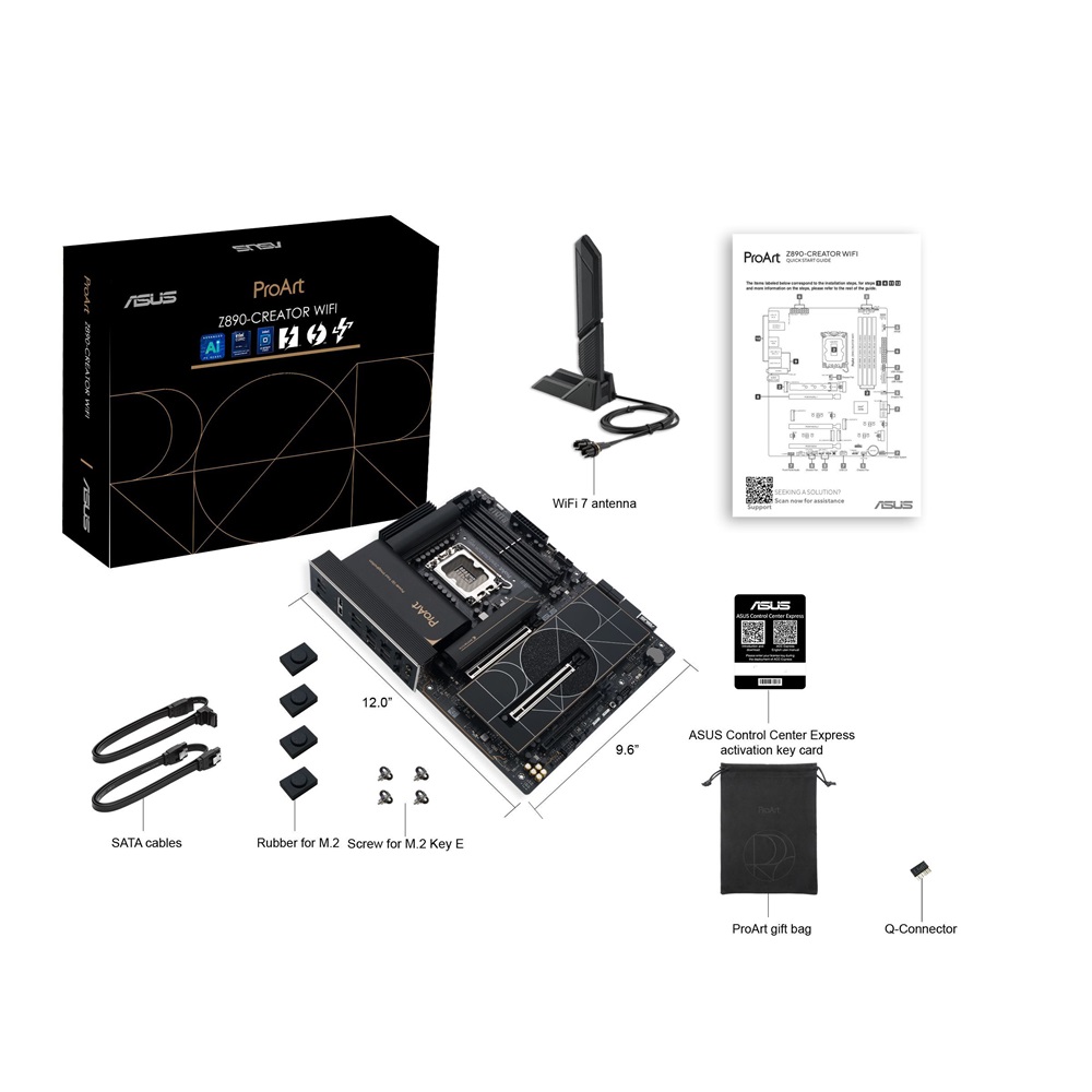 ASUS PROART Z890-CREATOR Wi-Fi Intel Z890 LGA1851 ATX alaplap