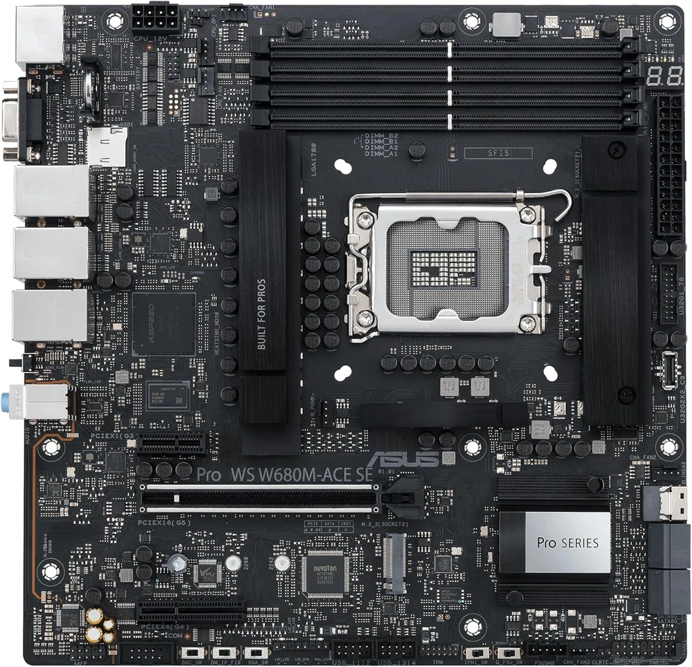 ASUS PRO WS W680M-ACE SE Intel W680 LGA1700 mATX alaplap