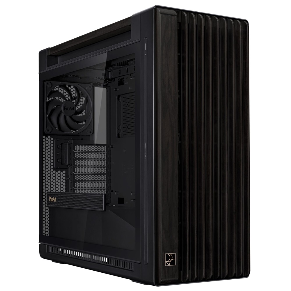 ASUS ProArt PA602 Wood TG fekete (táp nélküli) ablakos EATX ház