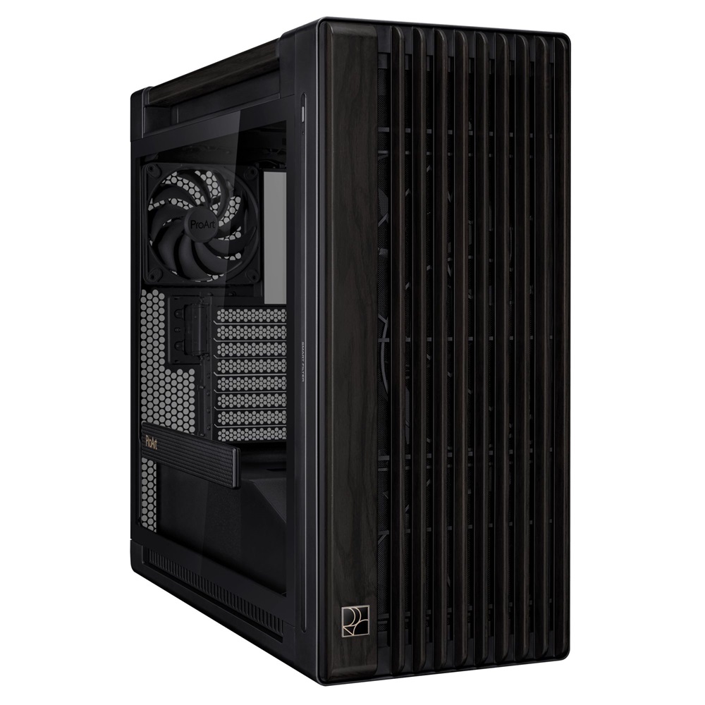 ASUS ProArt PA602 Wood TG fekete (táp nélküli) ablakos EATX ház