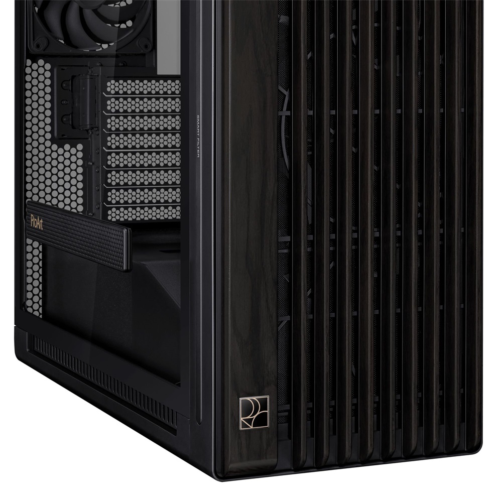ASUS ProArt PA602 Wood TG fekete (táp nélküli) ablakos EATX ház