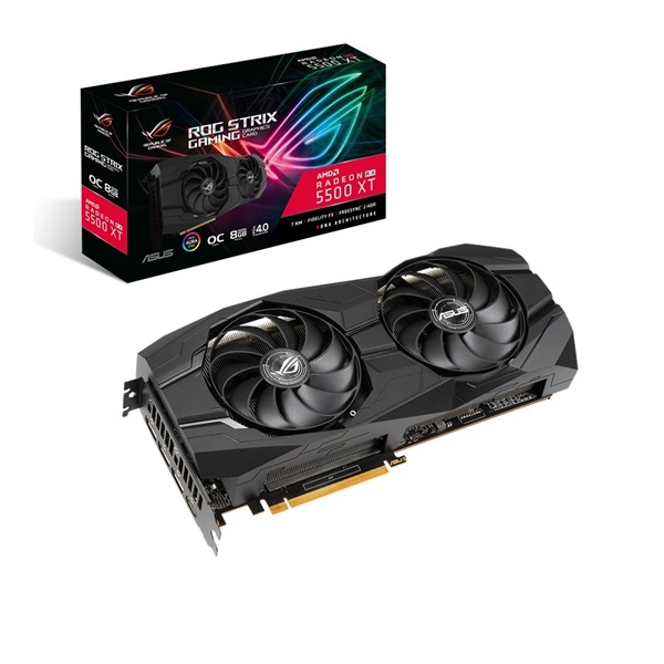 ASUS ROG-STRIX-RX5500XT-O8G-GAMING AMD 8GB GDDR6 128bit PCIe videókártya