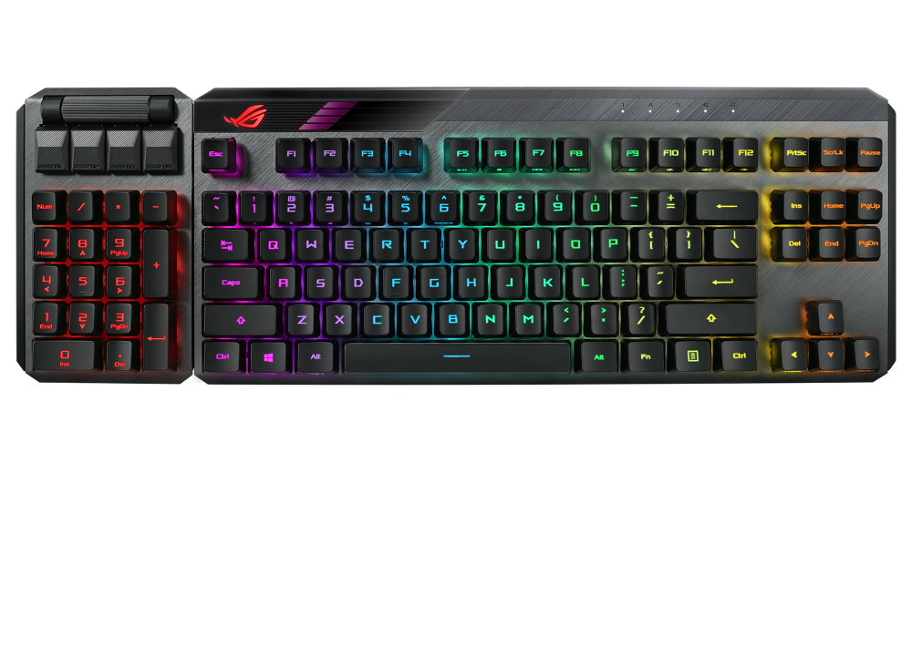 ASUS ROG Claymore II (RX Red) HUN világító mechanikus billentyűzet