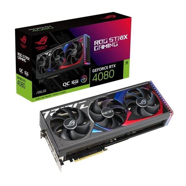 ASUS ROG-STRIX-RTX4080-O16G-GAMING nVidia 16GB GDDR6X 256bit PCIe videókártya