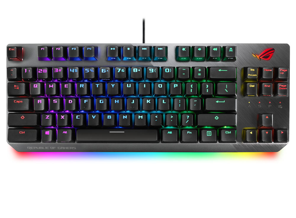 ASUS ROG STRIX SCOPE NX TKL HUN RGB mechanikus gamer billentyűzet