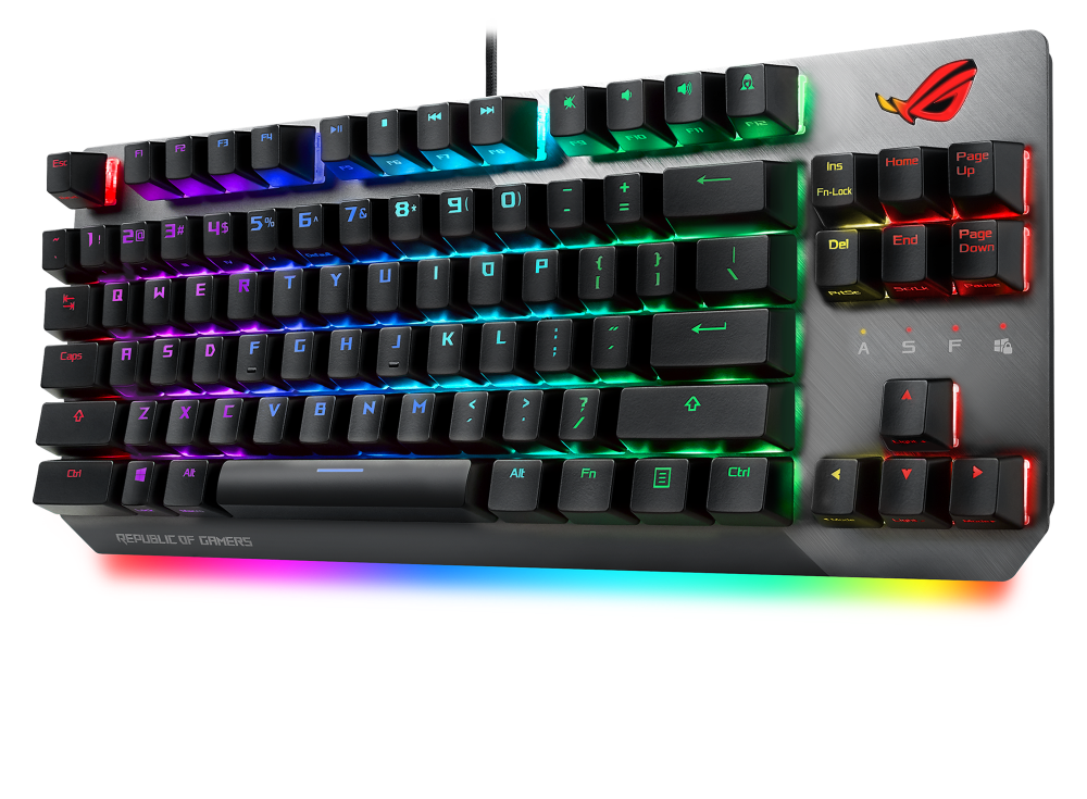 ASUS ROG STRIX SCOPE NX TKL HUN RGB mechanikus gamer billentyűzet