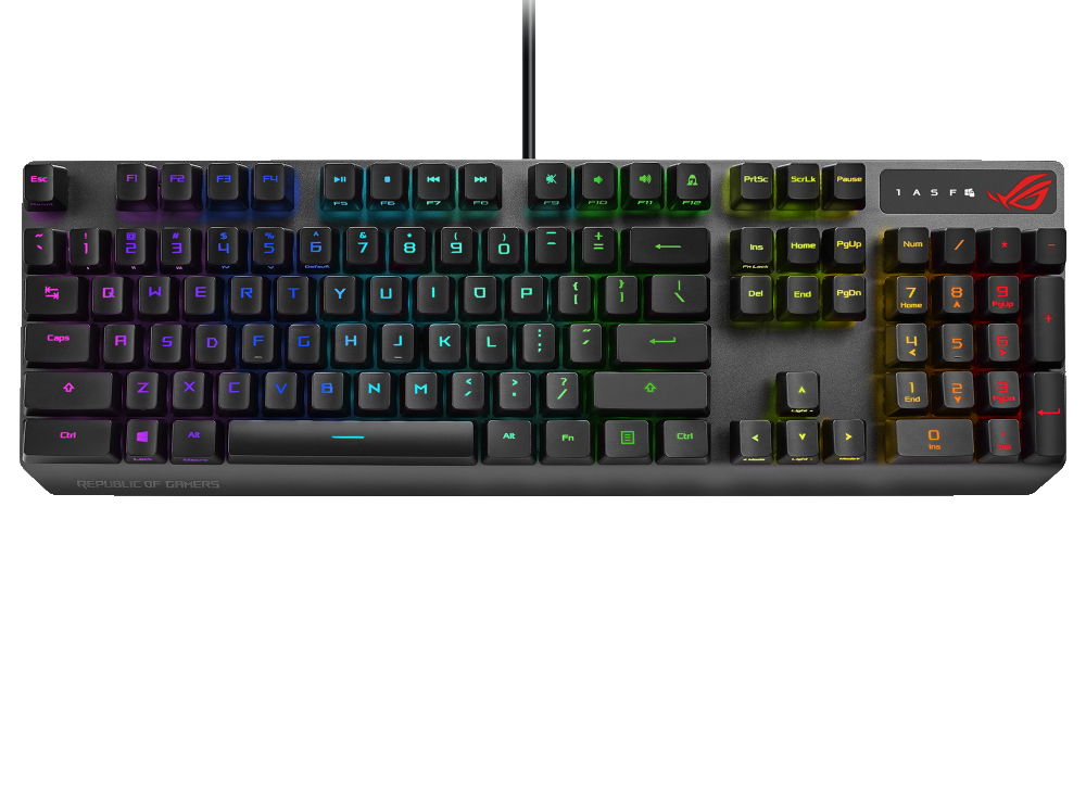 ASUS ROG STRIX SCOPE RX HUN RGB mechanikus gamer billentyűzet