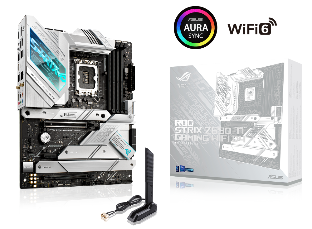 ASUS ROG STRIX Z690-A GAMING WIFI D4 Intel Z690 LGA1700 ATX alaplap