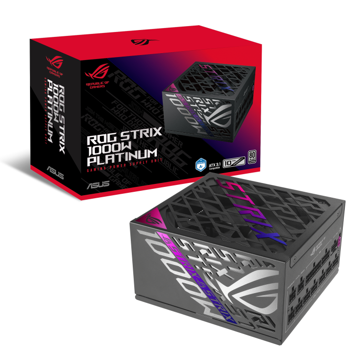 ASUS ROG Strix 1000W 80+ Platinum ventillátorral moduláris tápegység