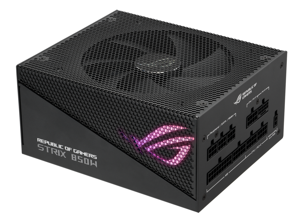 ASUS ROG Strix 850W 80+ Gold Aura Edition 13,5 cm ventilátorral ATX tápegység