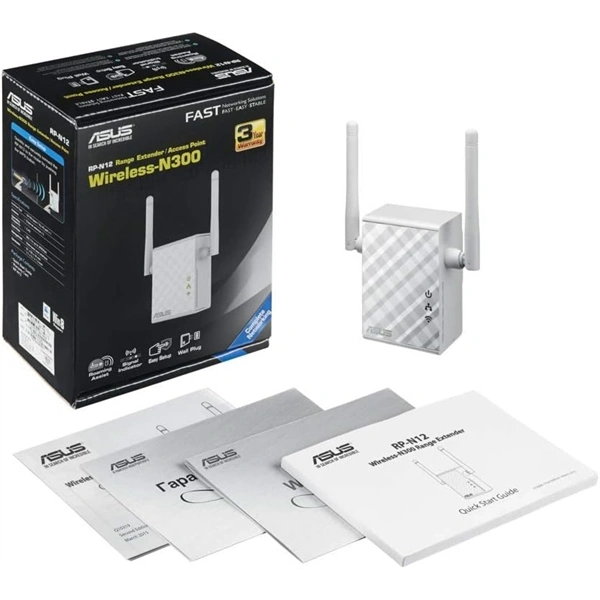 ASUS RP-N12 Vezeték nélküli 300Mbps Range Extender