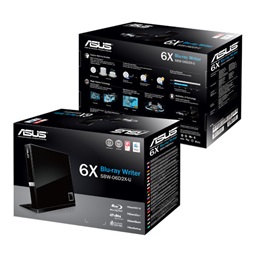 ASUS SBW-06D2X-U/BLK/G/AS dobozos fekete 3D BluRay író