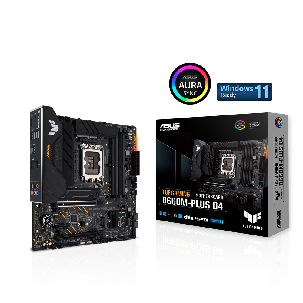 ASUS TUF GAMING B660M-PLUS D4 Intel B660 LGA1700 mATX alaplap