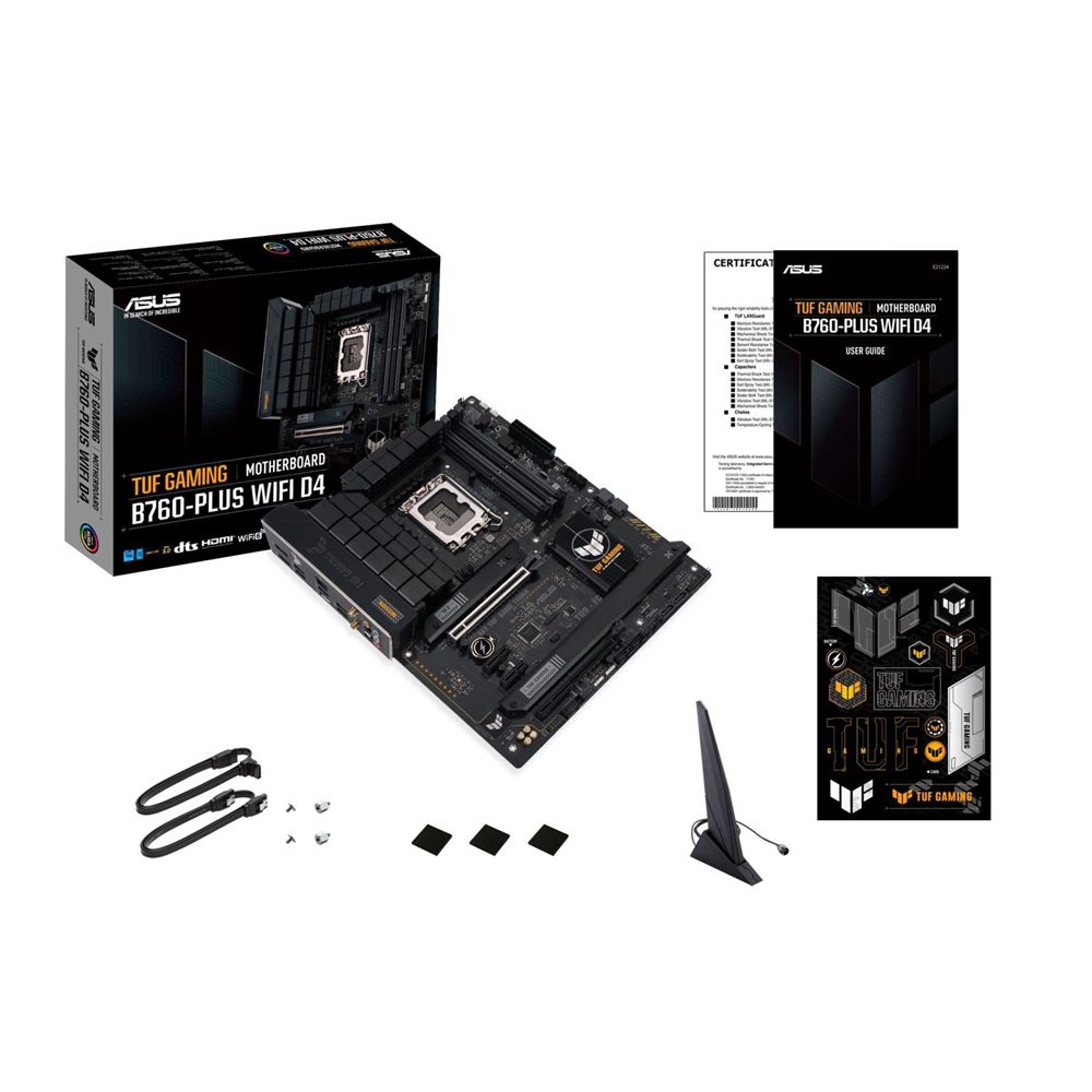 ASUS TUF GAMING B760-PLUS WIFI D4 Intel B760 LGA1700 ATX alaplap