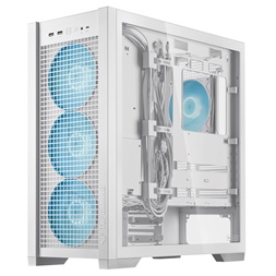 ASUS TUF GAMING GT302 TG fehér (táp nélküli) ablakos ARGB mATX ház