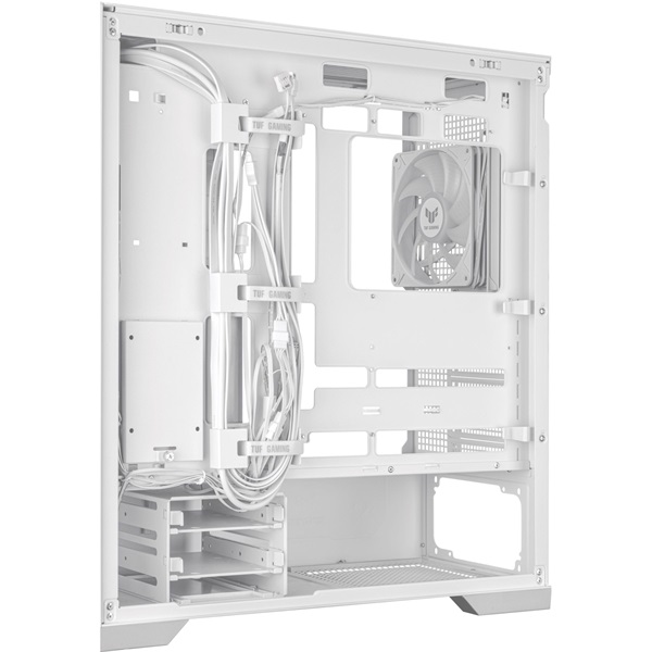 ASUS TUF GAMING GT302 TG fehér (táp nélküli) ablakos ARGB mATX ház