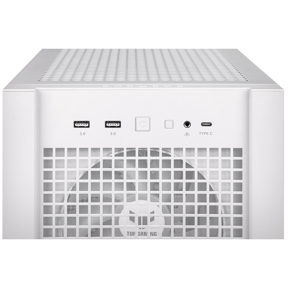 ASUS TUF GAMING GT302 TG fehér (táp nélküli) ablakos ARGB mATX ház