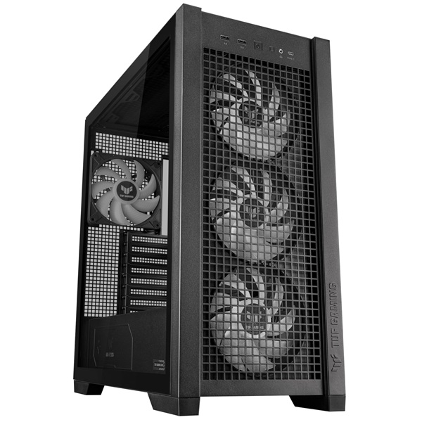 ASUS TUF GAMING GT302 TG fekete (táp nélküli) ablakos ARGB mATX ház