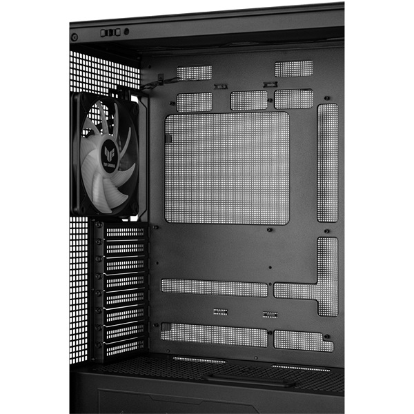 ASUS TUF GAMING GT302 TG fekete (táp nélküli) ablakos ARGB mATX ház