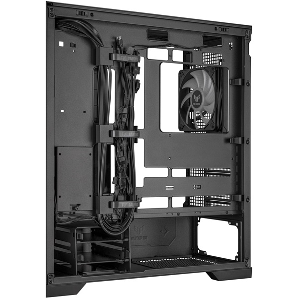 ASUS TUF GAMING GT302 TG fekete (táp nélküli) ablakos ARGB mATX ház
