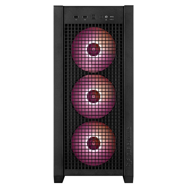ASUS TUF GAMING GT302 TG fekete (táp nélküli) ablakos ARGB mATX ház