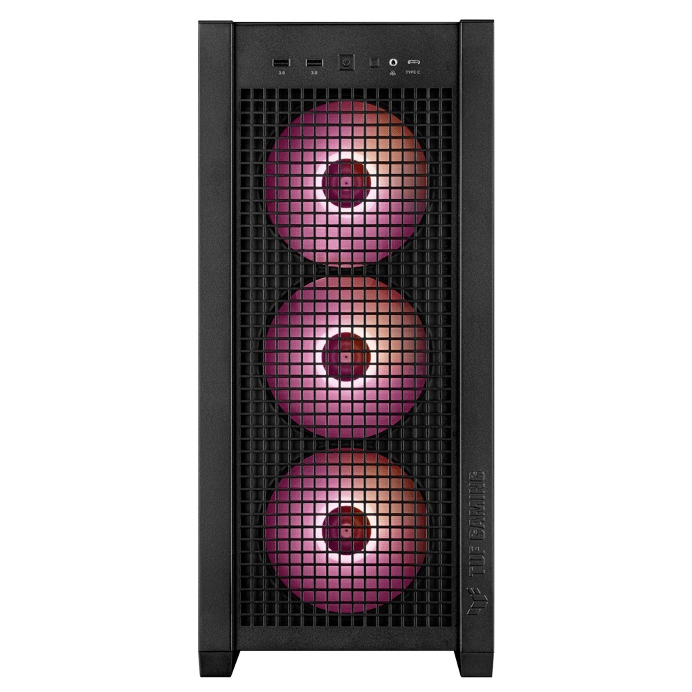 ASUS TUF GAMING GT302 TG fekete (táp nélküli) ablakos ARGB mATX ház