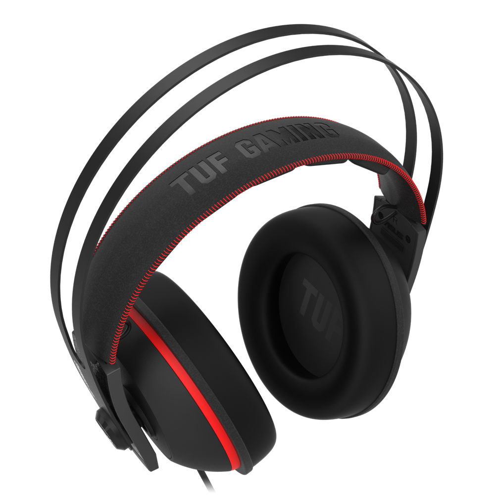 ASUS TUF GAMING H7 fekete-piros gamer headset