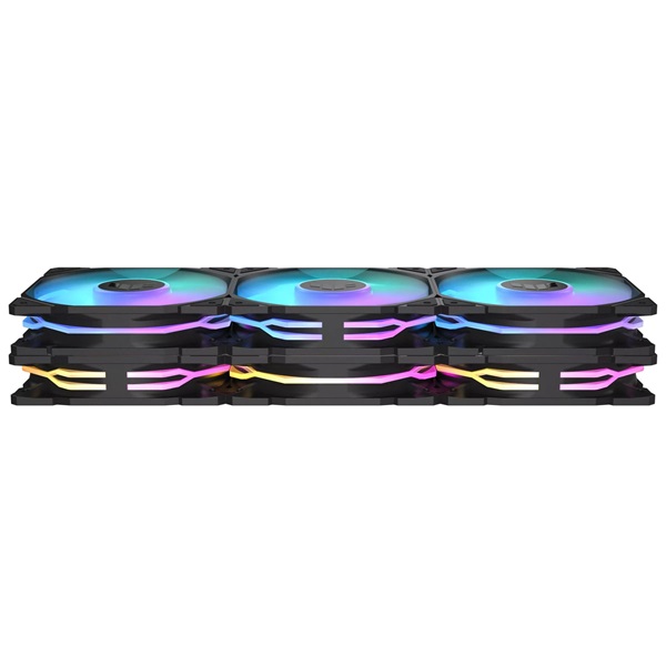 ASUS TUF GAMING TR120 FAN ARGB REVERSE fekete 3IN1 ventilátor