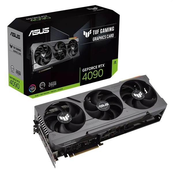 ASUS TUF-RTX4090-24G-GAMING nVidia 24GB GDDR6X 384bit PCIe videókártya