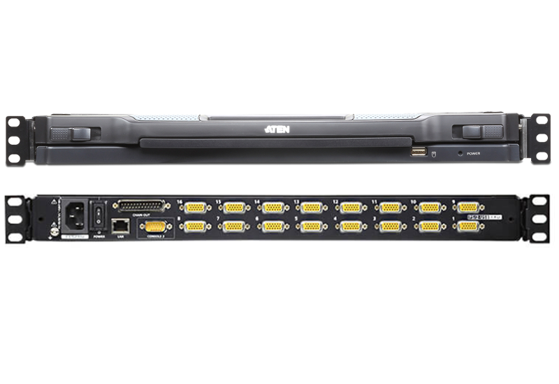 ATEN CL5716IM-ATA-AG LCD 17" KVM Konzol + IP 16PC Switch