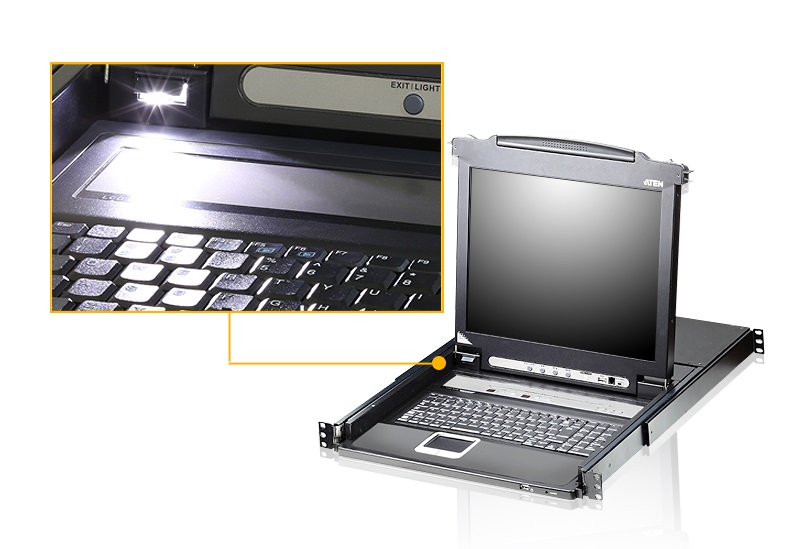 ATEN CL5716N-ATA-AG LCD 19" KVM Konzol  + 16PC Switch