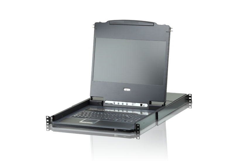 ATEN CL6708MW-ATA-AG LCD 17,3" KVM Konzol + 8PC Switch