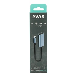 AVAX AD603 CONNECT+ Type C-HDMI 4K/60Hz alumínium adapter
