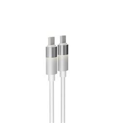 AVAX CB316 GLOWY 1m 60W USB-C fehér gyorstöltő kábel
