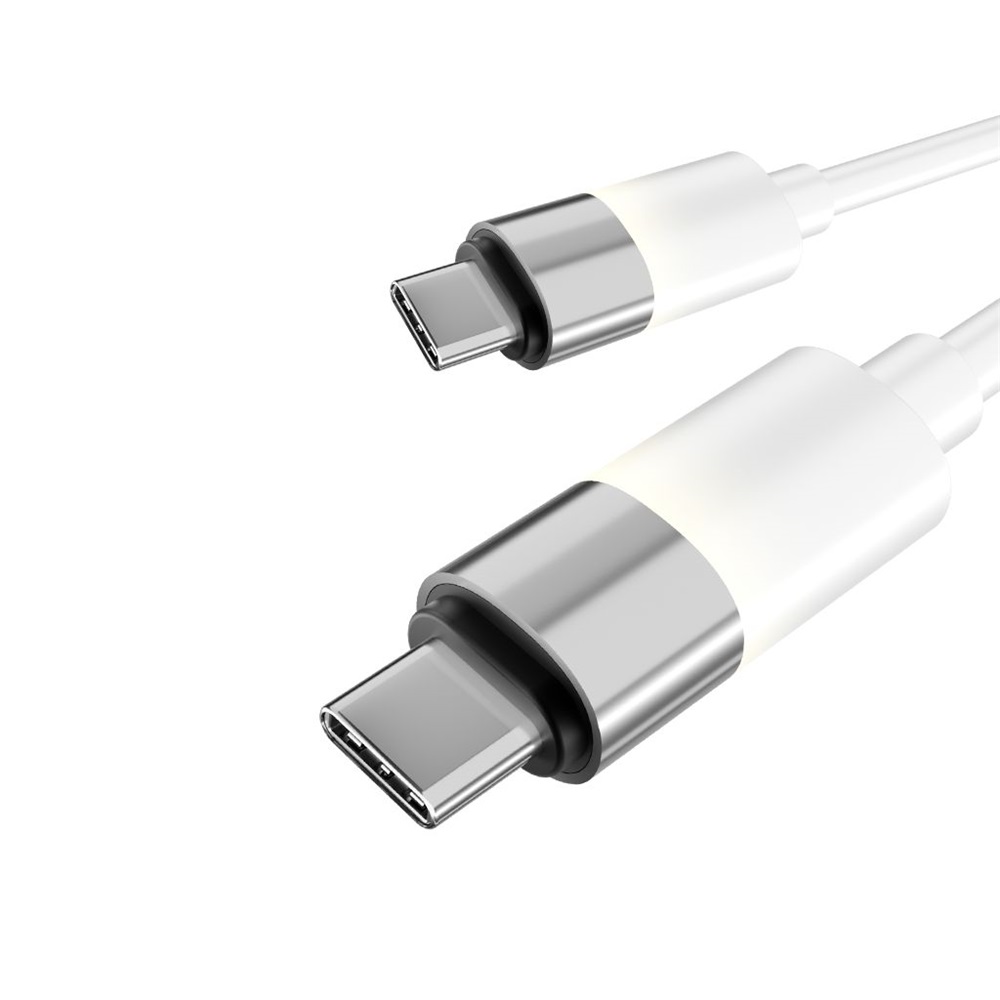 AVAX CB316 GLOWY 1m 60W USB-C fehér gyorstöltő kábel