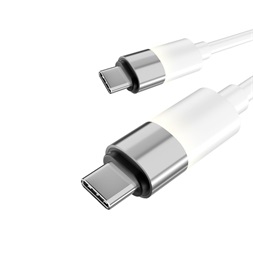 AVAX CB317 GLOWY 2m 60W USB-C fehér gyorstöltő kábel