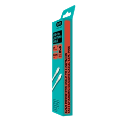 AVAX CB3312 27W USB-C – Lightning gyorstöltő szilikon kábel, 1.5 m, rózsaszín