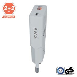 AVAX CH641LB NANO SLIM 30W USB-C (PD3.0)+USB-A (QC3.0) világoskék hálózati töltő