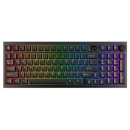 AVAX GM03 PRO 98% HUN Gasket RGB tri-mode mechanikus (Gateron barna switch) billentyűzet