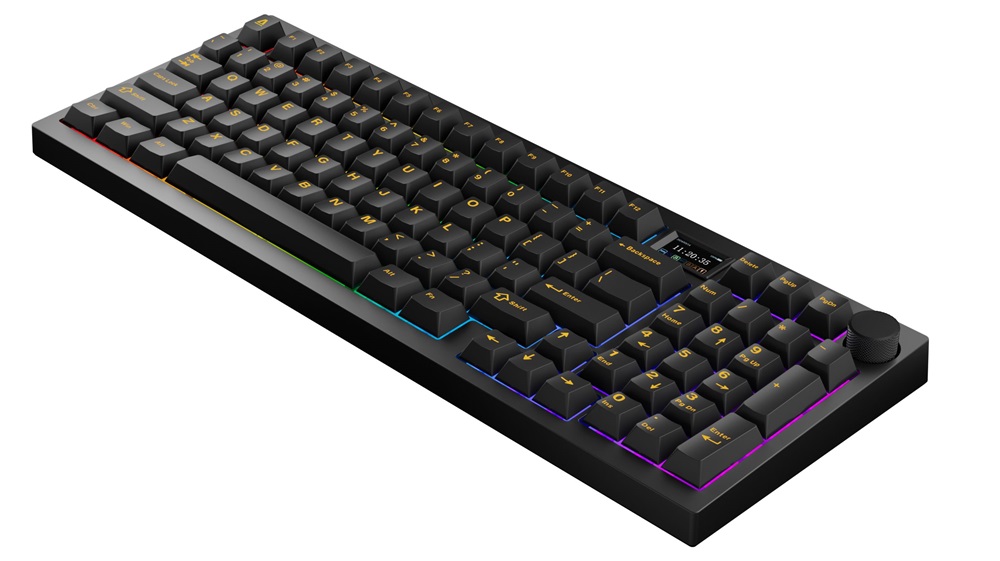AVAX GM03 PRO 98% HUN Gasket RGB tri-mode mechanikus (Gateron piros switch) billentyűzet