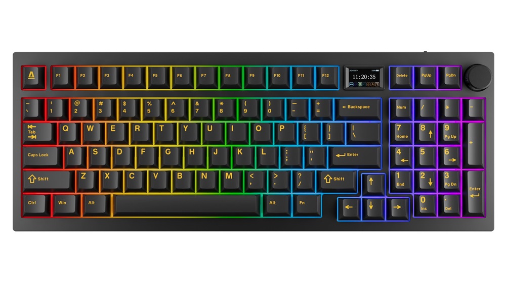 AVAX GM03 PRO 98% HUN Gasket RGB tri-mode mechanikus (Gateron sárga switch) billentyűzet