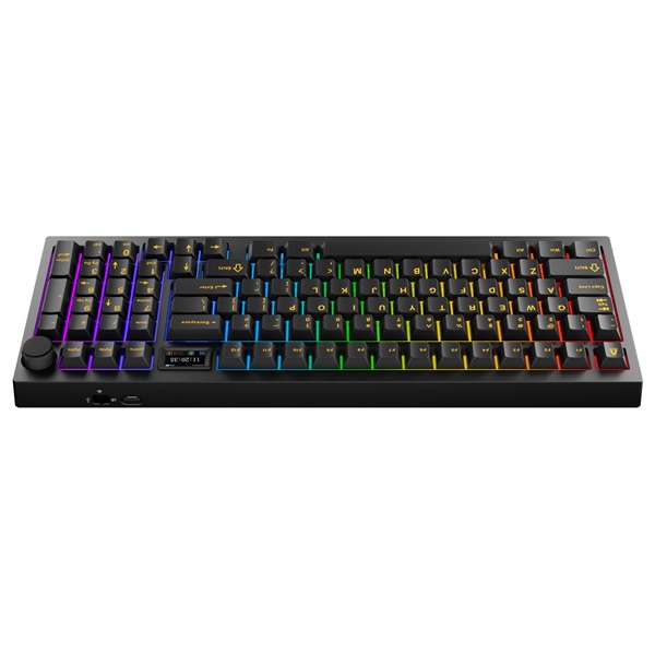 AVAX GM03 PRO 98% HUN Gasket RGB tri-mode mechanikus (Gateron sárga switch) billentyűzet