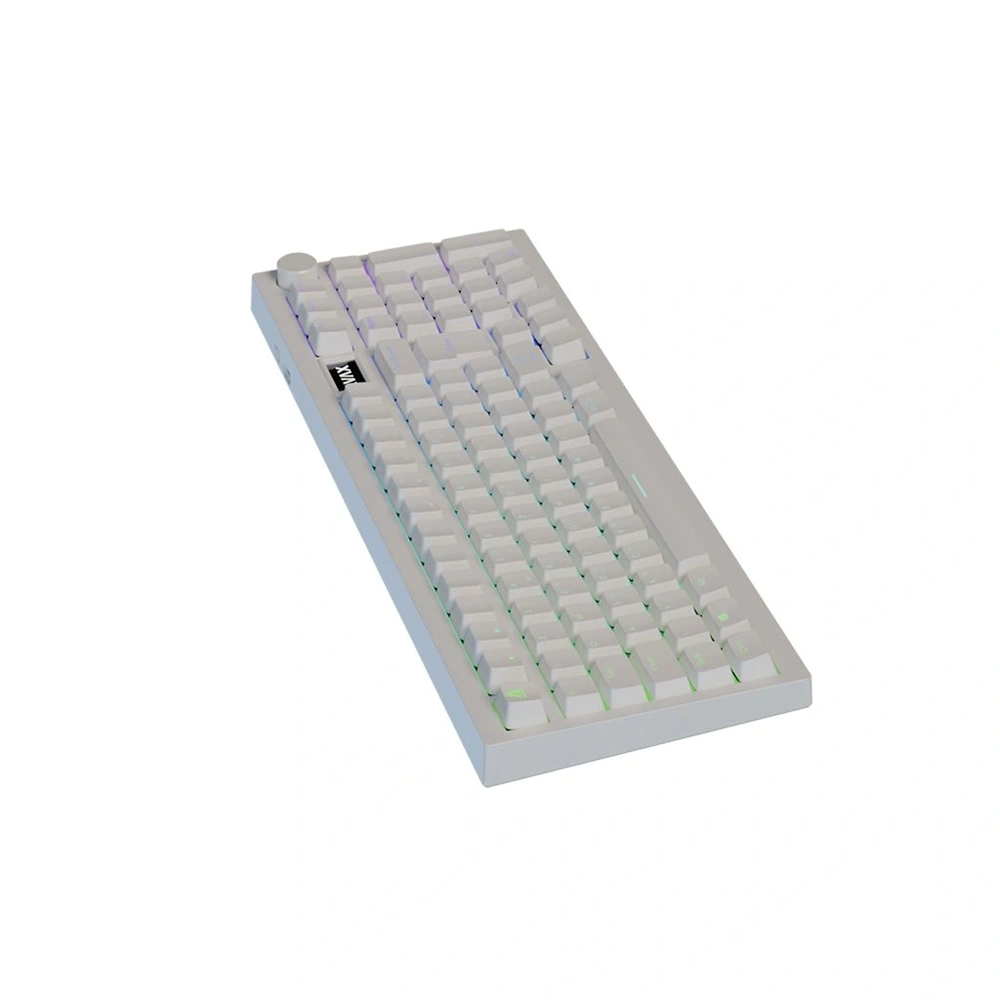 AVAX GM03 PRO 98% HUN tri-mode fehér mechanikus (Gateron red switch) billentyűzet