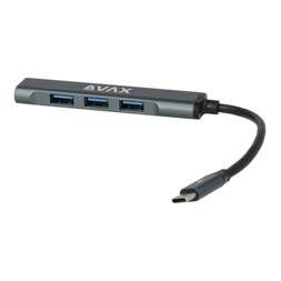 AVAX HB601 CONNECT+ Type C-4xUSB 3.0 HUB