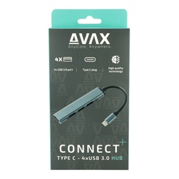 AVAX HB601 CONNECT+ Type C-4xUSB 3.0 HUB