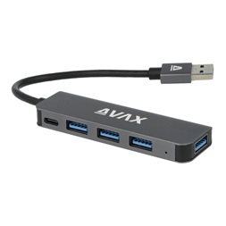 AVAX HB900 PRIME USB 3.0-4x3.0 USB HUB+CF töltés