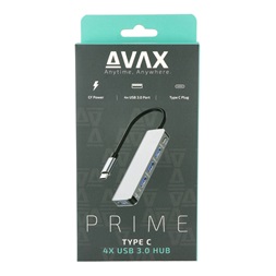 AVAX HB901 PRIME Type C-4x3.0 USB HUB+CF töltés