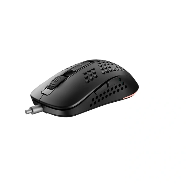 AVAX LW01 PAW3327 RGB fekete gamer egér