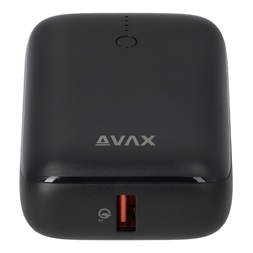 AVAX PB105B MINI 10000mAh Type C/PD 20W+QC 22.5W gyorstöltő fekete power bank