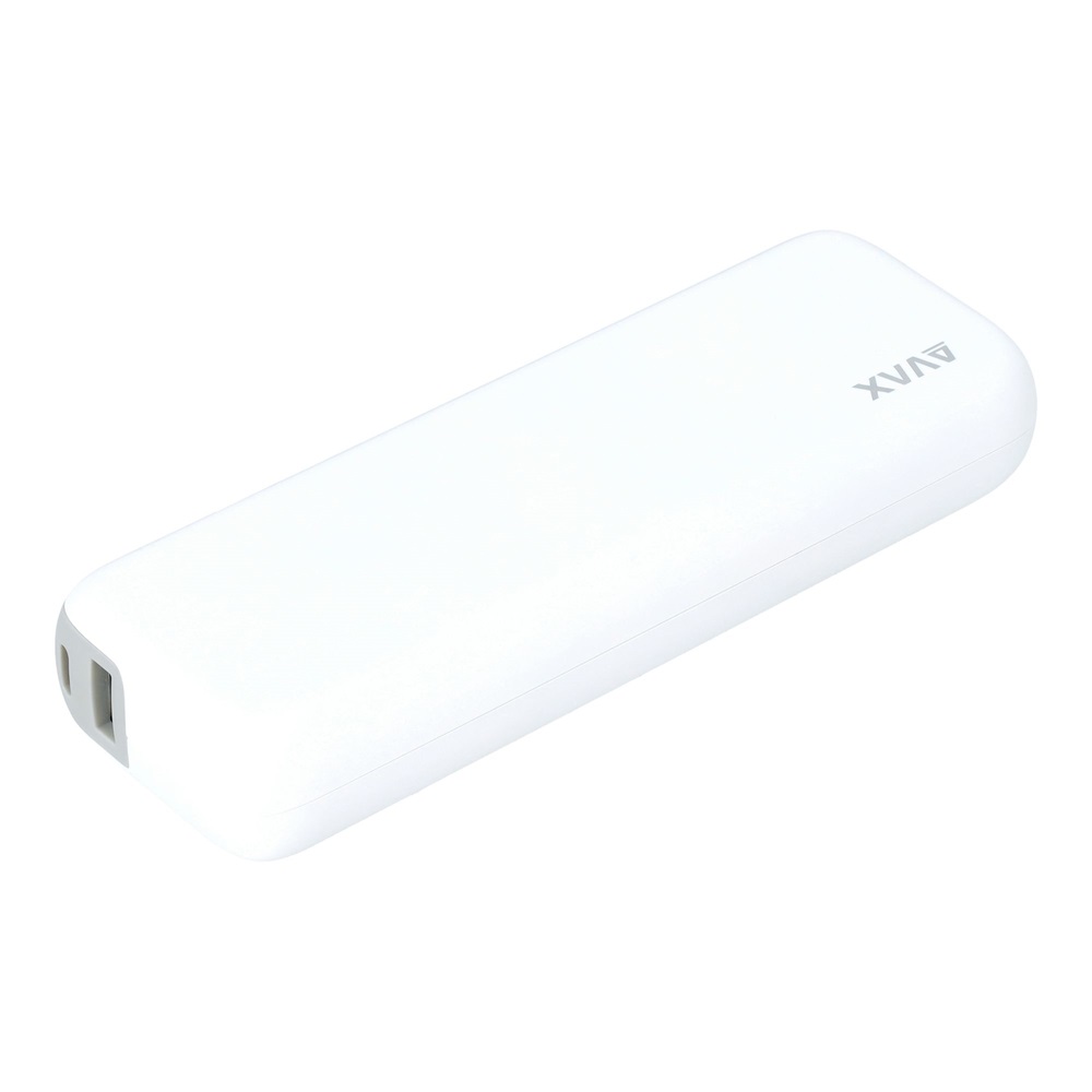 AVAX PB106W LEISURE 15000mAh Type C/PD 30W+QC 18W gyorstöltő fehér power bank
